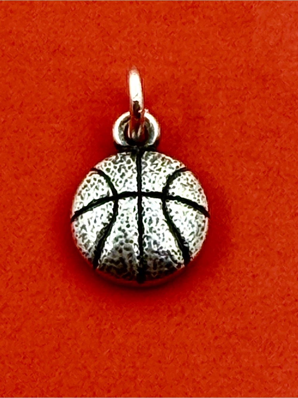 James Avery Silver Basketball Charm